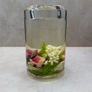 Traumlicht Dreamlight Gilde Glass  "Valentina" Floral Candleholder Hand Blown